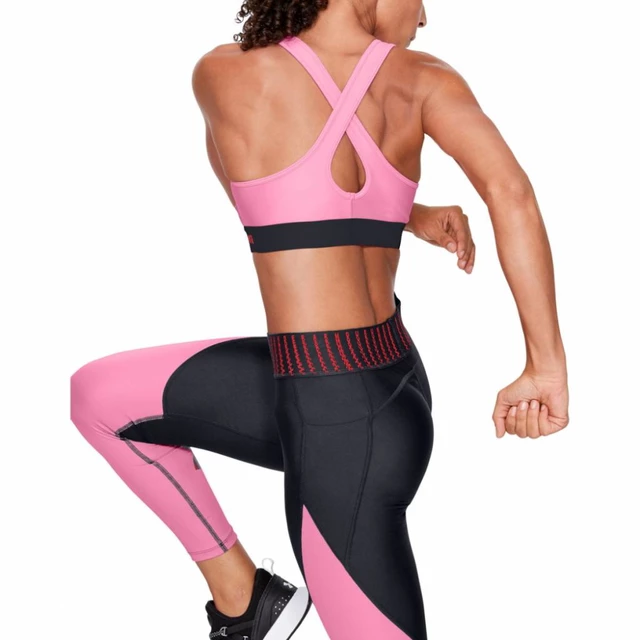 Dámská sportovní podprsenka Under Armour Mid Crossback - Lipstick