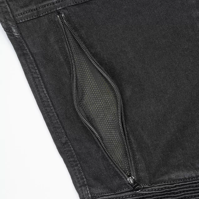 Pánské moto jeansy Ayrton 505 Black - černá