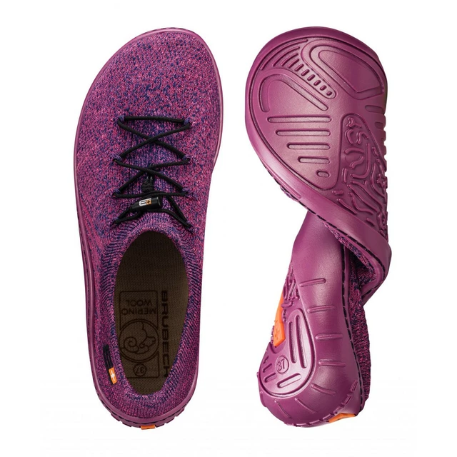 Dámské barefoot boty Brubeck Merino - Fuchsia