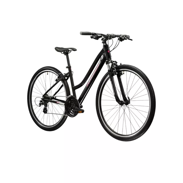Dámské crossové kolo Kross Evado 2.0 28" Gen 007 - černá/růžová/lesk
