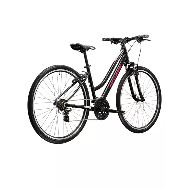 Dámské crossové kolo Kross Evado 2.0 28" Gen 007 - černá/růžová/lesk