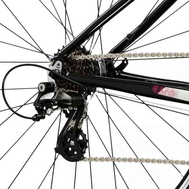 Dámské crossové kolo Kross Evado 2.0 28" Gen 007 - černá/růžová/lesk