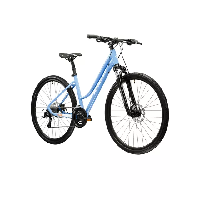 Dámské crossové kolo Kross Evado 3.0 28" Gen 007 - modrá/bílá/lesk