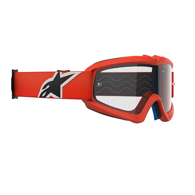 Dětské motokrosové brýle Alpinestars Vision Youth - Corp oranžová, čiré plexi