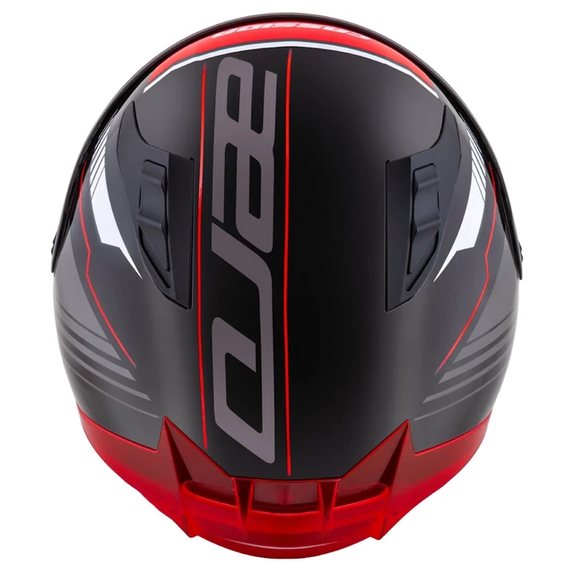 Moto přilba Cassida Aero Drome černá perleť/červená/bílá/šedá - 2.jakost