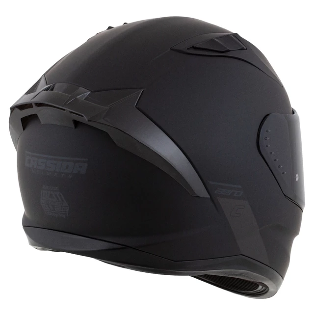 Moto přilba Cassida Aero Solid černá matná/šedá