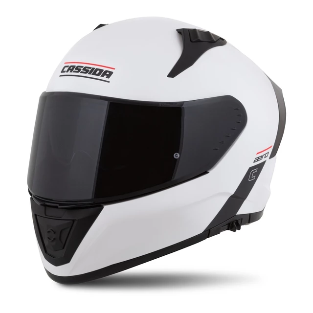 Moto přilba Cassida Aero Solid bílá/černá