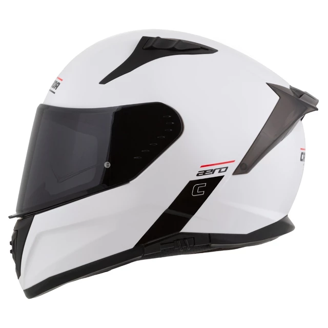 Moto přilba Cassida Aero Solid bílá/černá