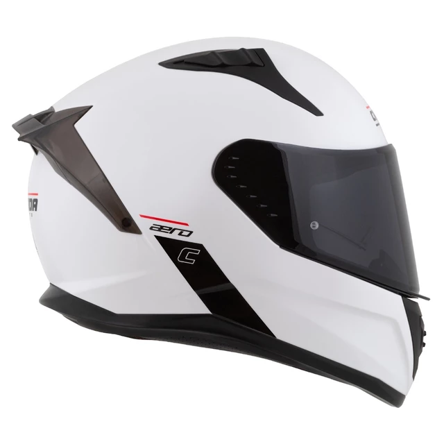 Moto přilba Cassida Aero Solid bílá/černá