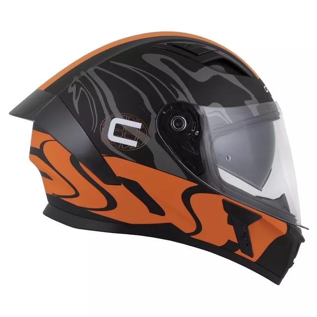 Moto přilba Cassida Orbit Multivers černá matná/oranžová/šedá/bílá