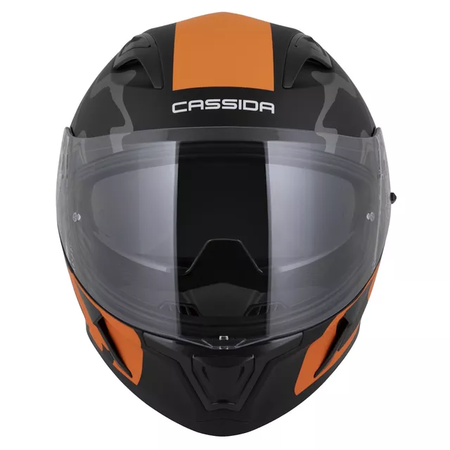 Moto přilba Cassida Orbit Multivers černá matná/oranžová/šedá/bílá
