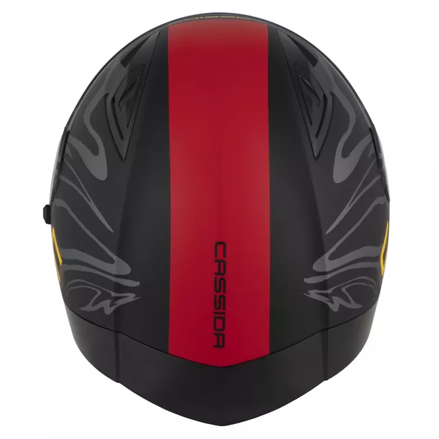 Moto přilba Cassida Orbit Multivers černá matná/červená/šedá/žlutá