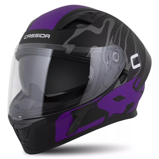 Moto přilba Cassida Orbit Multivers černá matná/fialová/šedá/bílá