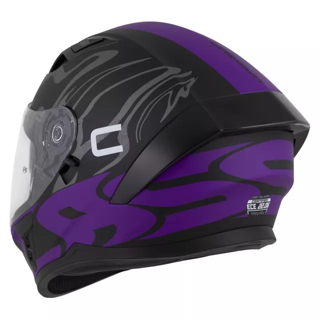 Moto přilba Cassida Orbit Multivers černá matná/fialová/šedá/bílá