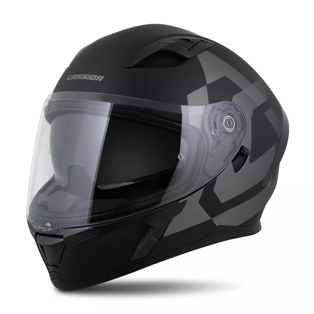 Moto přilba Cassida Orbit Grind černá matná/šedá