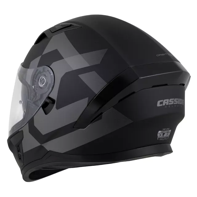 Moto přilba Cassida Orbit Grind černá matná/šedá
