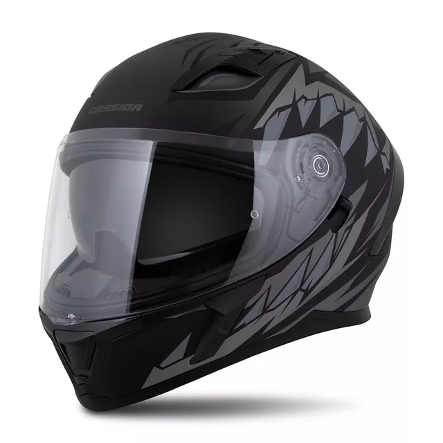 Moto přilba Cassida Orbit StriX černá matná/šedá