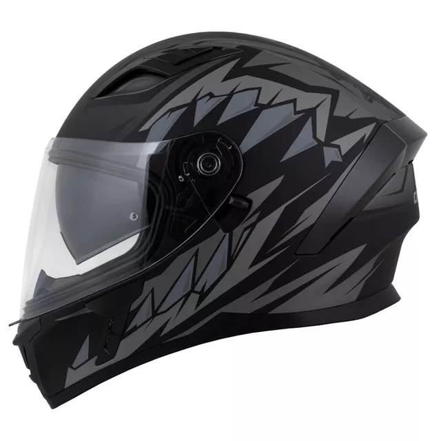 Moto přilba Cassida Orbit StriX černá matná/šedá