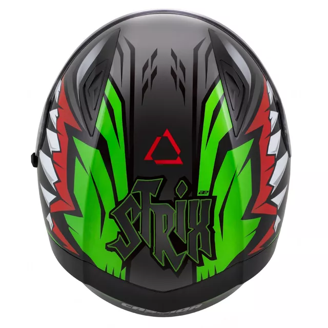 Moto přilba Cassida Orbit StriX červená/zelená/šedá/bílá/černá