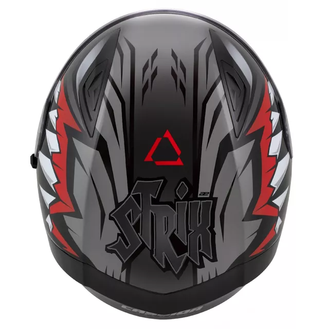Moto přilba Cassida Orbit StriX červená/šedá/bílá/černá