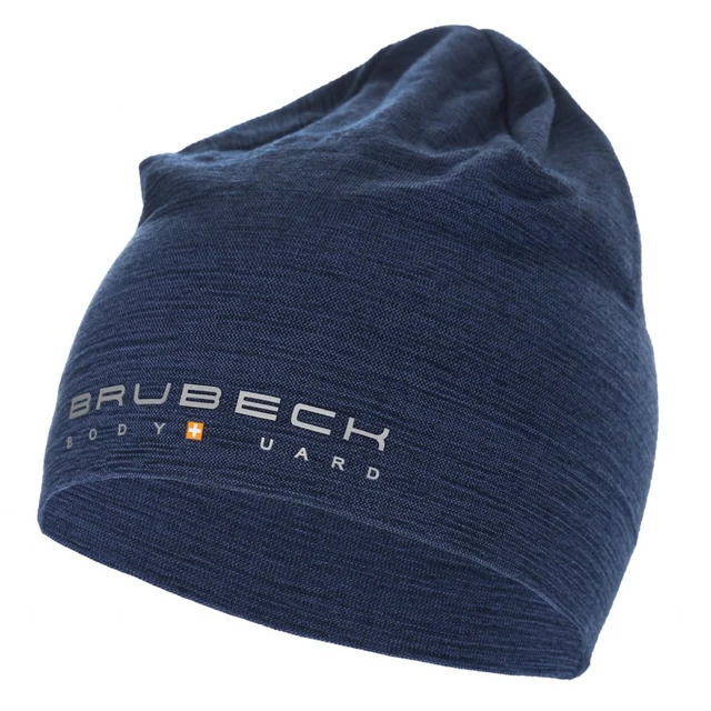 Čepice Brubeck Merino - Black - Dark Blue
