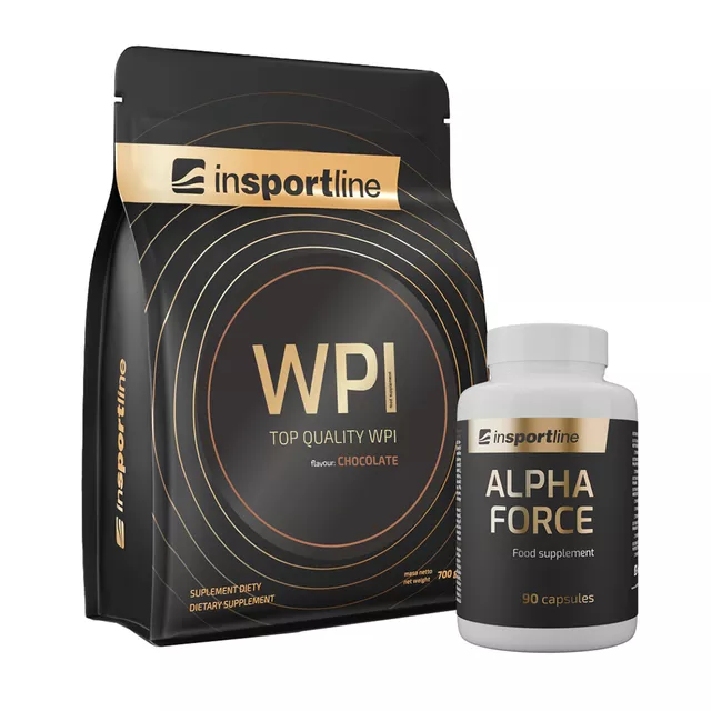 SADA: Protein inSPORTline WPI 700g + Stimulant inSPORTline AlphaForce, 90 kapslí - cookies