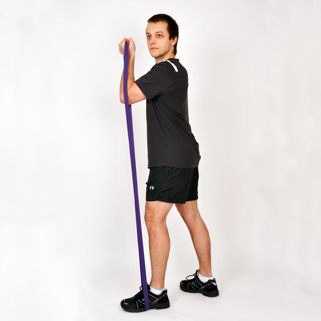 Posilovací guma inSPORTline Hangy X-Heavy 204x6,5 cm / 45 kg modrá - 2.jakost