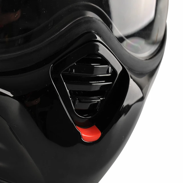 Překlopná moto přilba ROOF Desmo Flash Mat - 2.jakost - oranžová