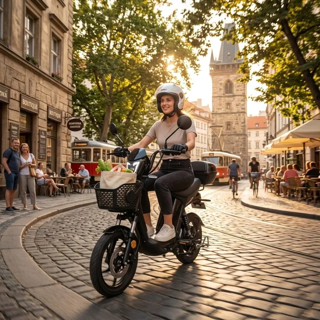 Elektroskútr W-TEC E-Greta II 12Ah 18" - černá