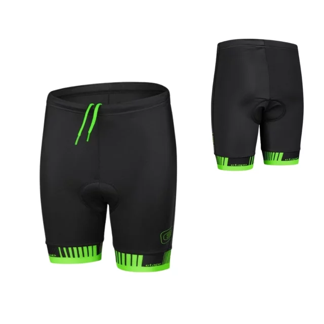 Dětské cyklo kalhoty Etape Junior 2.0 - černá/zelená - černá/zelená