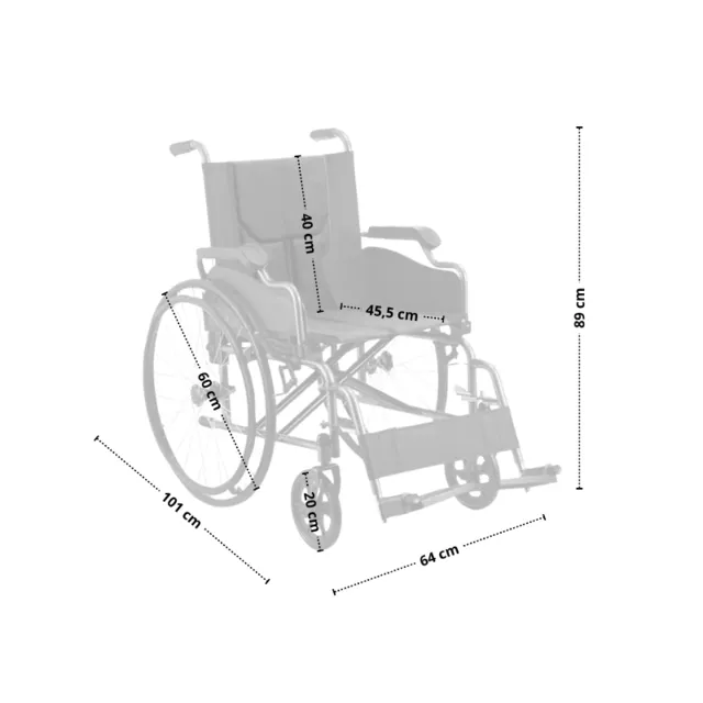 Mechanický skládací invalidní vozík inSPORTline Jakesully odlehčený s pohonem Oppatia