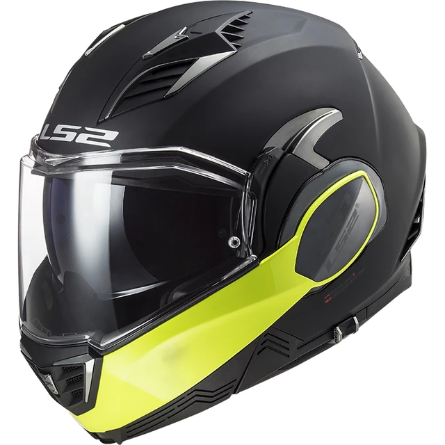 Překlopná moto přilba LS2 FF900 Valiant II Hammer P/J - Black H-V Yellow