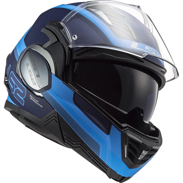 Překlopná moto přilba LS2 FF900 Valiant II Orbit P/J - rozbaleno - Matt Blue
