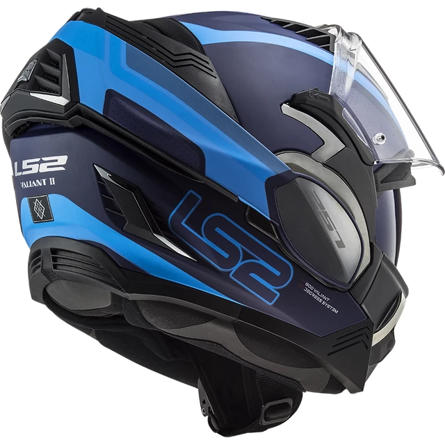 Překlopná moto přilba LS2 FF900 Valiant II Orbit P/J - rozbaleno - Matt Blue