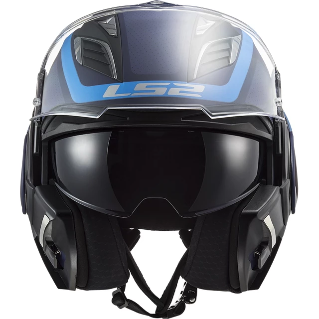 Překlopná moto přilba LS2 FF900 Valiant II Orbit P/J - rozbaleno - Matt Blue