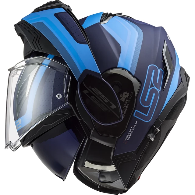 Překlopná moto přilba LS2 FF900 Valiant II Orbit P/J - rozbaleno - Matt Blue