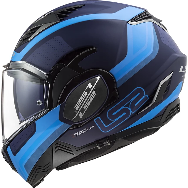 Překlopná moto přilba LS2 FF900 Valiant II Orbit P/J - rozbaleno - Matt Blue
