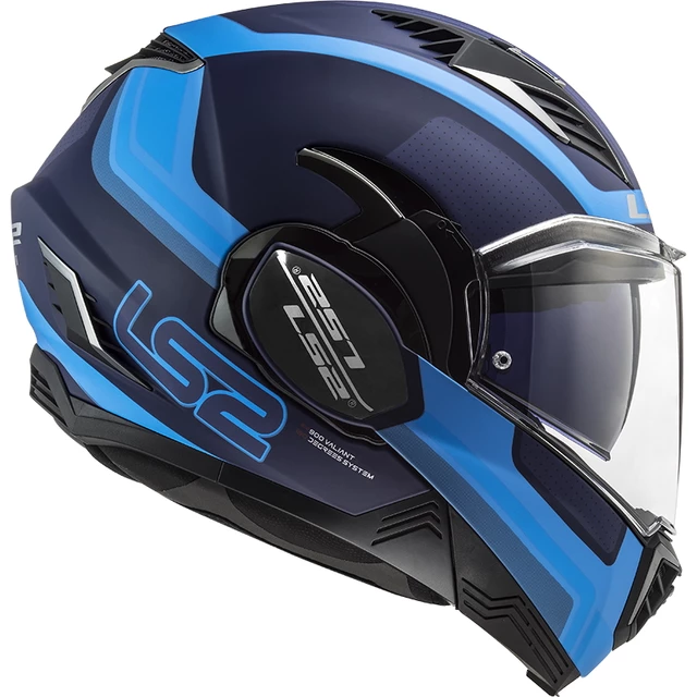 Překlopná moto přilba LS2 FF900 Valiant II Orbit P/J - rozbaleno - Matt Blue