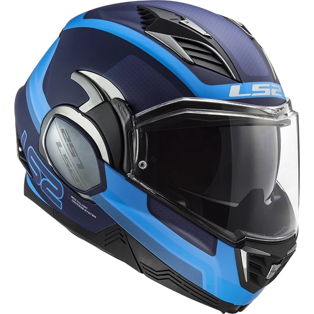 Překlopná moto přilba LS2 FF900 Valiant II Orbit P/J - rozbaleno - Matt Blue