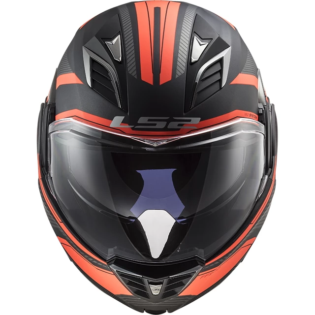 Překlopná moto přilba LS2 FF900 Valiant II Revo P/J - Matt Black H-V Yellow