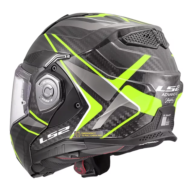 Překlopná moto přilba LS2 FF901 Advant X C Future II H-V Yellow P/J