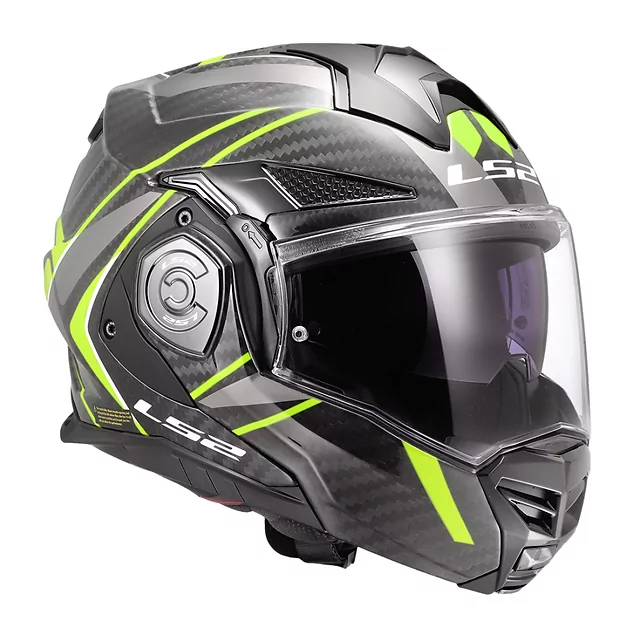 Překlopná moto přilba LS2 FF901 Advant X C Future II H-V Yellow P/J