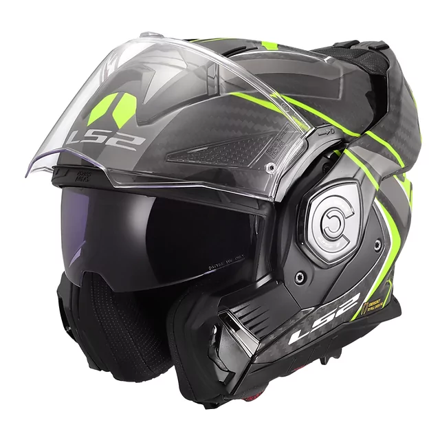 Překlopná moto přilba LS2 FF901 Advant X C Future II H-V Yellow P/J