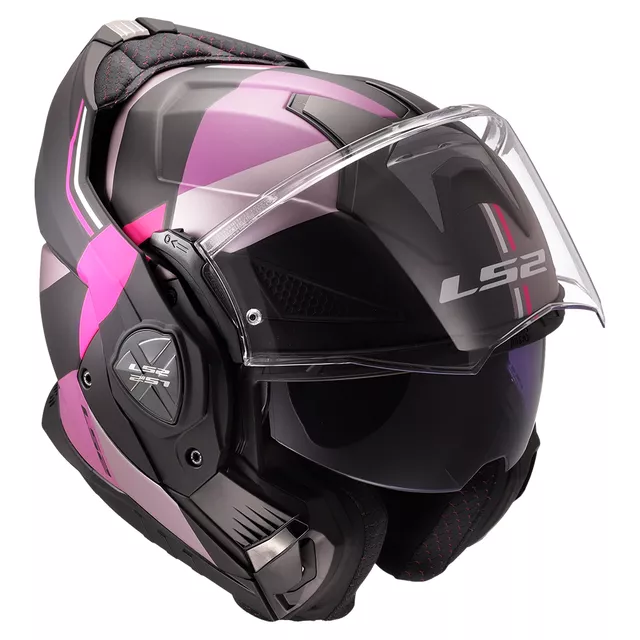 Překlopná moto přilba LS2 FF901 Advant X Ultra Grey Purple P/J