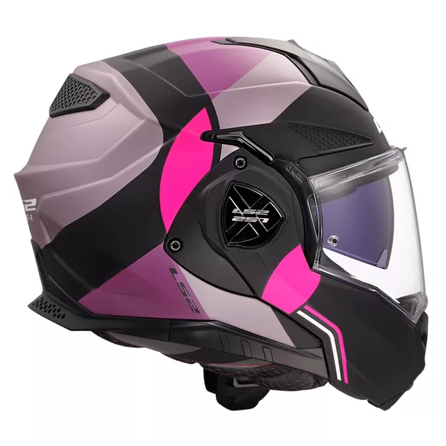 Překlopná moto přilba LS2 FF901 Advant X Ultra Grey Purple P/J