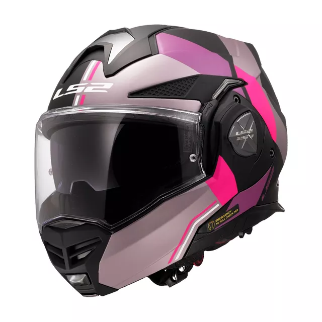 Překlopná moto přilba LS2 FF901 Advant X Ultra Grey Purple P/J