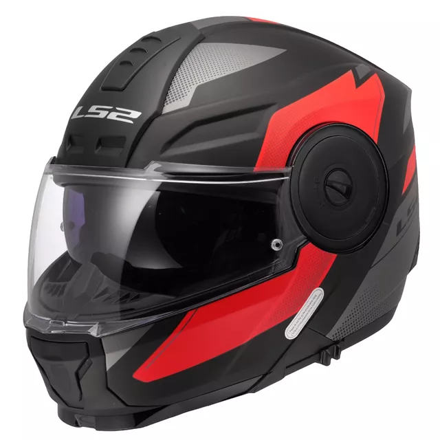 Výklopná moto přilba LS2 FF902 Scope II Duria Black Red