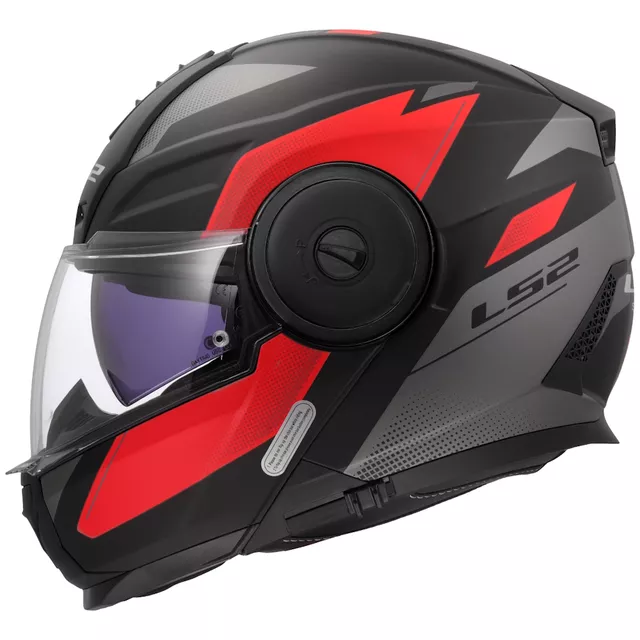 Výklopná moto přilba LS2 FF902 Scope II Duria Black Red