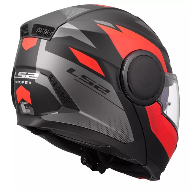 Výklopná moto přilba LS2 FF902 Scope II Duria Black Red
