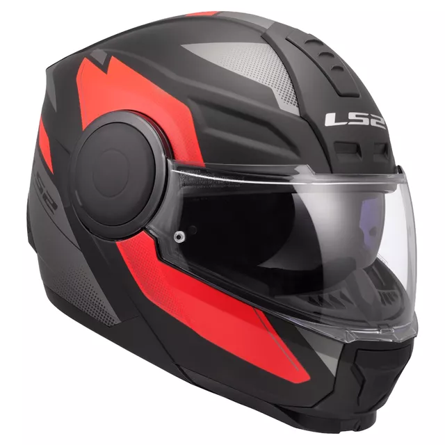 Výklopná moto přilba LS2 FF902 Scope II Duria Black Red